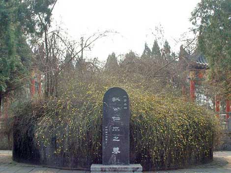 Monument at the ancestral temple to Judge Dee located north of Kongzhuang Village, Daming County, Hebei Province